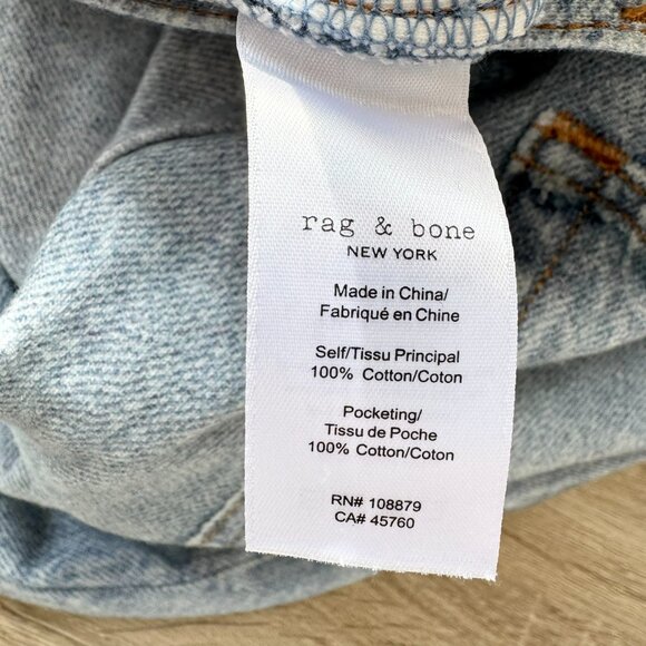 Rag & Bone Miramar Sofie Wide-Leg Ankle-Length Pants Sweatpant Jeans Blue 26 - Picture 8 of 14